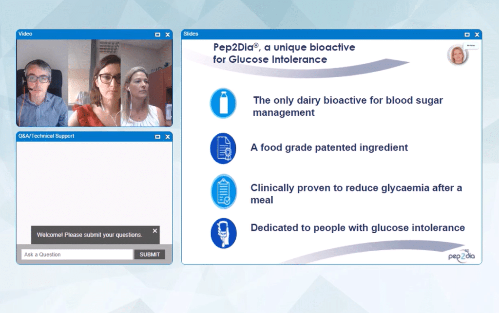 webinar pep2dia unique bioactive for glucose intolerance